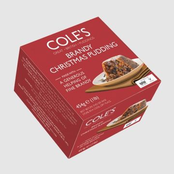 Coles Puddings Brandy Christmas Pudding 454g Coles Puddings Brandy Christmas Pudding 454g