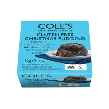 Coles Puddings Gluten, Nut & Alcohol Free Pudding 112g
