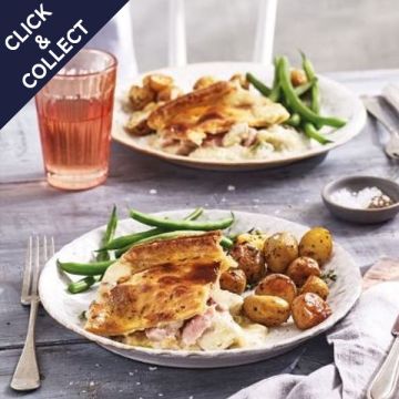 Cook Chicken, Ham and Leek Pie Serves 2