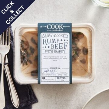 Cook Slow-Cooked Rump Beef with Brandy Serves 2