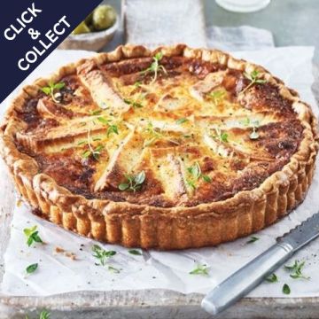 Cook Roasted Pepper and Goat's Cheese Quiche Serves 10-12