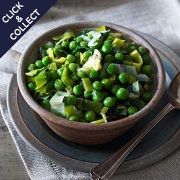Cook Peas & Leeks with a Lemon and Herb Butter Serves 1