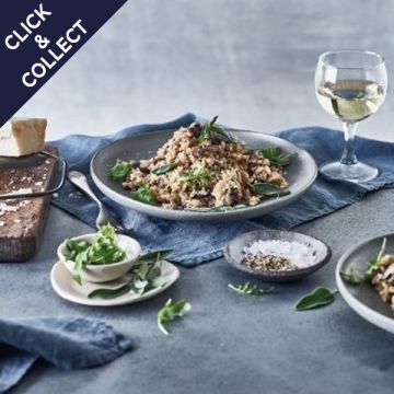 Cook Portobello Mushroom Risotto Serves 2