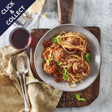 Cook Meatballs in a Rustic Tomato Sauce Serves 4