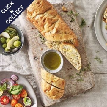 Cook Garlic Ciabatta Serves 4