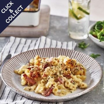 Cook Mac Cheese with Smoky Bacon Serves 2