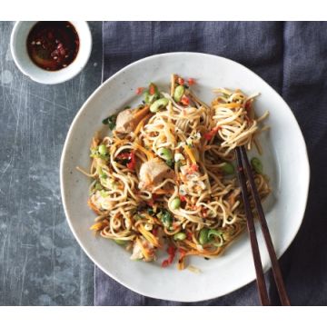 Cook Teriyaki Chicken Noodles Serves 1