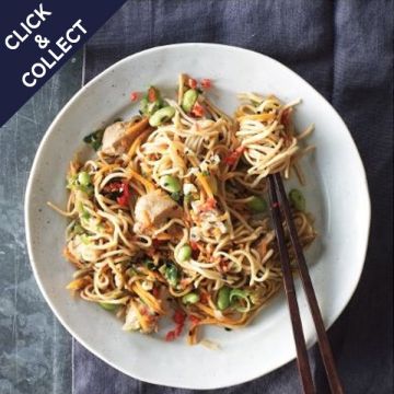 Cook Teriyaki Chicken Noodles Serves 1