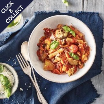 Cook Halloumi & Roasted Vegetable Pasta Serves 1