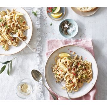 Cook Crab & Fennel Linguine Serves 2