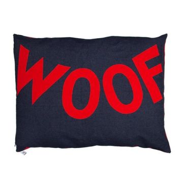 Creature Clothes Big Woof Dog Bed Red Denim