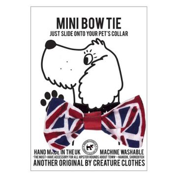 Creature Clothes Dog Bow Tie Union Jack