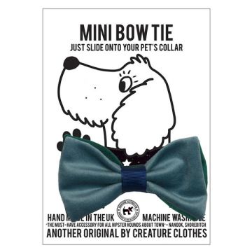 Creature Clothes Dog Bow Tie Duck Egg Velvet Mini