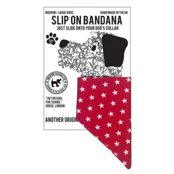 Creature Clothes Slip On Bandana Mini Red Star M/L