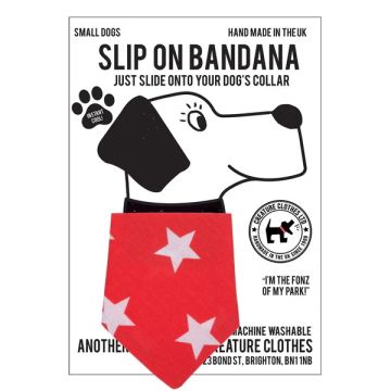Creature Clothes Slip On Bandana Big Red Star S