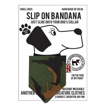 Creature Clothes Slip On Bandana Camouflage S