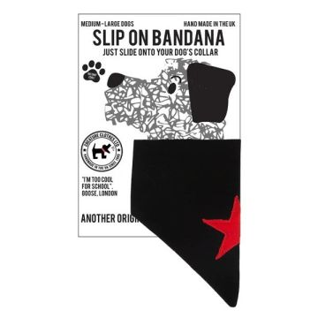 Creature Clothes Slip On Bandana Applique Red Star On Denim