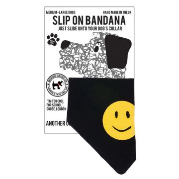 Creature Clothes Slip On Bandana Applique Smiley L