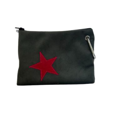Creature Clothes Treats Pouch Grey/Pink Star One Size