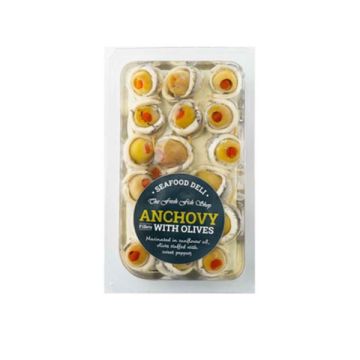 Fresh Fish Shop Anchovy Fillets With Olives Banderillas 200g