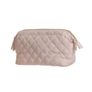 Danielle Creations Slouch Quilted Cosmetic Bag - Pink