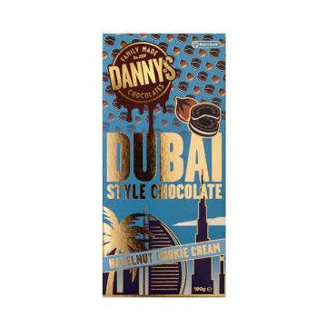Danny's Dubai Style Hazelnut Cookie Cream Bar 190g