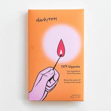 Darkroom Chocolate Uganda 70% Dark Craft Chocolate Bar 50g