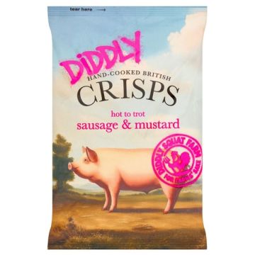 Diddly Squat Sausage & Mustard Crisps 150g