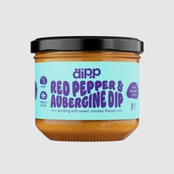 Dipp Red Pepper & Aubergine Dip 205g