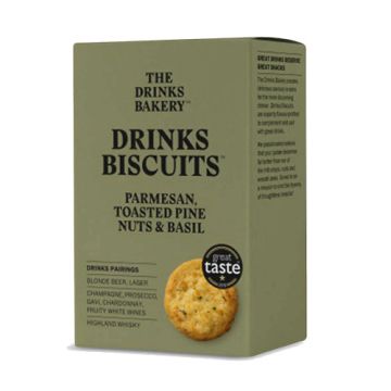 Drinks Bakery Parmesan, Toasted Pine Nuts & Basil Biscuits 110g
