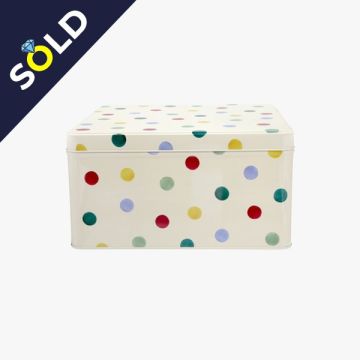 Emma Bridgewater Polka Dot Square Tin Large