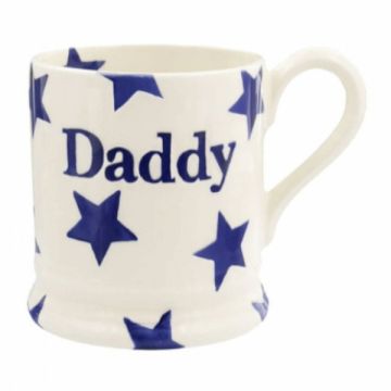 Emma Bridgewater Blue Star Daddy 1/2 Pint Mug
