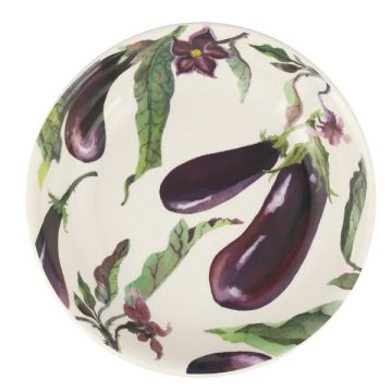 Emma Bridgewater Aubergine & Flowers Medium Pasta Bowl