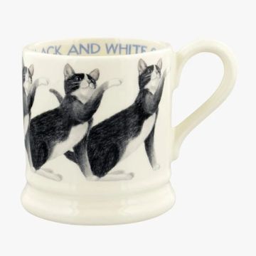 Emma Bridgewater Black & White Cat 1/2 Pint Mug