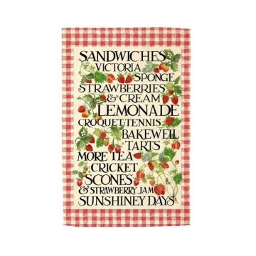Emma Bridgewater Strawberries & Gingham Tea Towel
