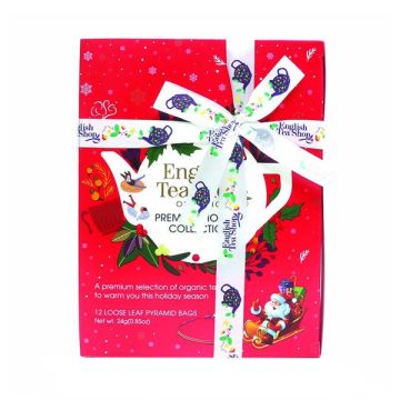 English Tea Shop Holiday Red Santa Collection - 12ct