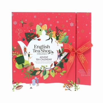 English Tea Shop Tea Book Red Advent Calendar 25ct