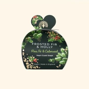 The English Soap Company Frosted Fir & Holly 3 X 20g Guest Soap