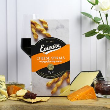 Epicure Cheese Spirals 75g