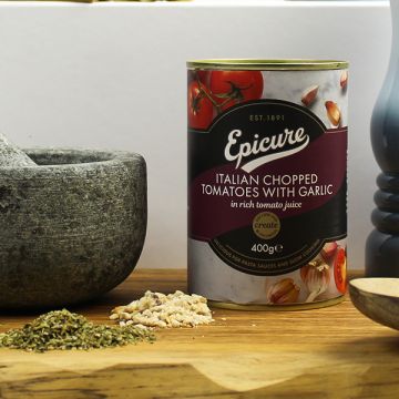 Epicure Italian Chopped Tomatoes with Garlic 400g