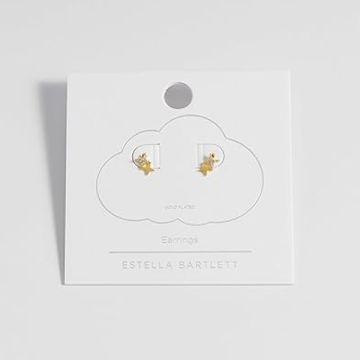 Estella Bartlett Duo Star Studs - Gold Plated