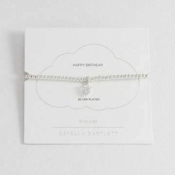Estella Bartlett Double Star Sienna Bracelet - Silver Plated