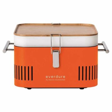 Everdure Cube Charcoal Portable BBQ - Orange
