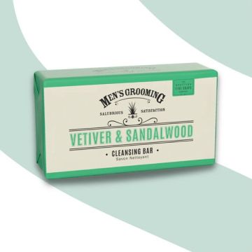 Scottish Fine Soaps Men’s Vetiver Sandalwood Cleansing Bar 200g  