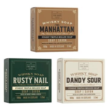 Scottish Fine Soaps Whisky Soap Cocktails Assorted 100g