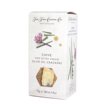 Chive and Extra Virgin Olive Oil Crackers