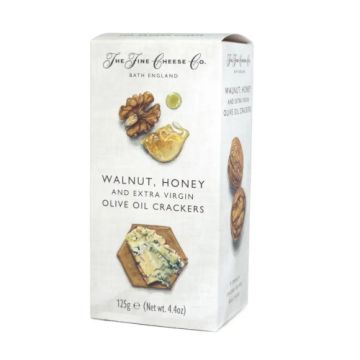 Fine Cheese Co Walnut, Honey & Extra Virgin Olive Oil Crackers 125g