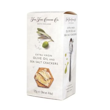 Fine Cheese Co. Extra Virgin Olive Oil and Sea Salt Crackers 125g