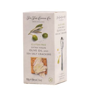Fine Cheese Co. Gluten-Free Extra Virgin Olive Oil and Sea Salt Crackers 100g