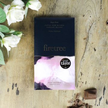 Firetree Papua New Guinea Karkar Island Volcanic 72%  Dark Chocolate Bar 65g